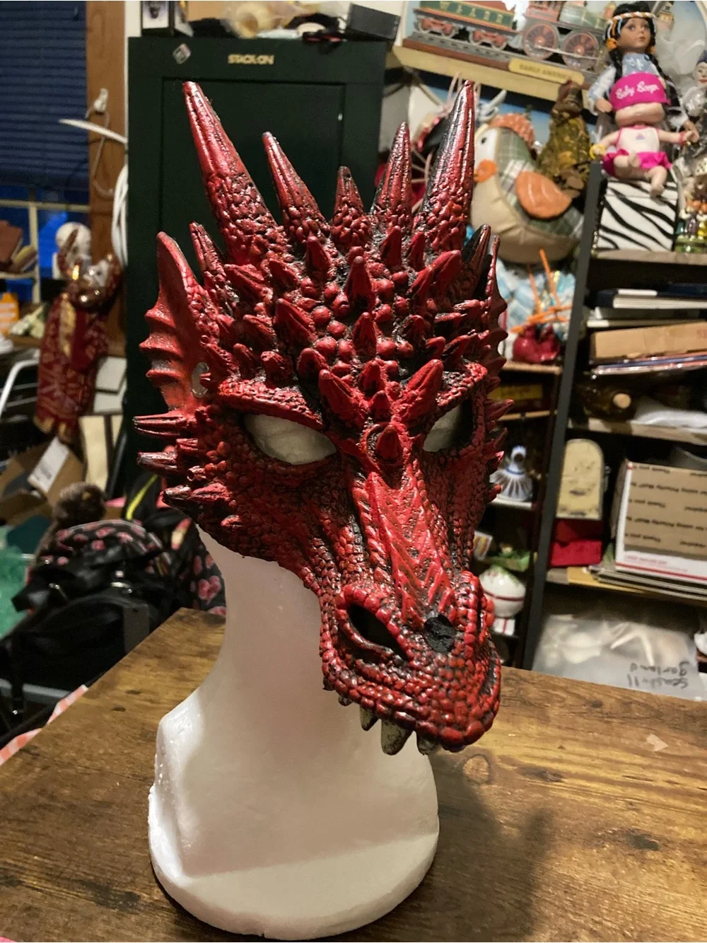 PU Foam 3D dragon mask